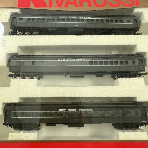 Arnold Rivarossi Set 3 New York Central Railroad Train Cars N Scale 0525 in Box - Picture 4 of 4